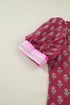 Floral Print Collared V Neck Ricrac Trim Puff Sleeve Blouse