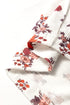 Floral Print Collared V Neck Ruched Drawstring Blouse