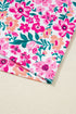 Floral Print Corded Fabric Patchwork Loose Top