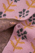 Floral Print Crew Neck Button Front Knit Cardigan