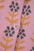 Floral Print Crew Neck Button Front Knit Cardigan