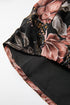 Floral Print Criss Cross V Neck Balloon Sleeve Blouse