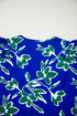 Floral Print Double Ruffle Sleeve V Neck Woven Blouse