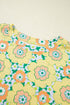 Floral Print Drop Shoulder Loose Fit Tee Shirt