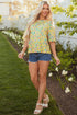 Floral Print Drop Shoulder Loose Fit Tee Shirt