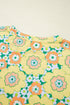 Floral Print Drop Shoulder Loose Fit Tee Shirt