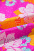 Floral Print Flounce Sleeve Notched Neck Woven Blouse