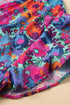 Floral Print Flutter Sleeve Wrap Silhouette Maxi Dress