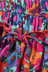 Floral Print Flutter Sleeve Wrap Silhouette Maxi Dress