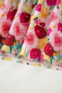 Floral Print Frilled V Neck Puff Sleeve Blouse