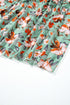 Floral Print Frilled V Neck Short Sleeve Maxi Dress
