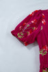 Floral Print Frilled V Neck Short Sleeve Ruffle Maxi Dress