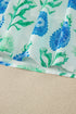 Floral Print Half Button Frilly Short Sleeve Dress