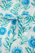 Floral Print Half Button Frilly Short Sleeve Dress