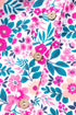 Floral Print Half Button Puff Sleeve A Line Mini Dress