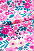 Floral Print Half Button Puff Sleeve A Line Mini Dress