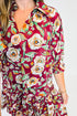 Floral Print Half Sleeve Short Shift Dress