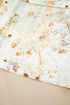 Floral Print Half Zip Hooded Long Sleeve Pullover Top