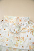 Floral Print Half Zip Hooded Long Sleeve Pullover Top
