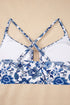 Floral Print Hardware Accent Notched Neck High Waist Bikini Set