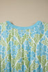 Floral Print High Waist Ruffle Sleeve A Line Dress