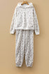 Floral Print Hoodie And Drawstring Jogger Pant Set