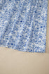 Floral Print Knot Strap High Waist Flared Maxi Dress