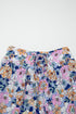 Floral Print Lace Up High Waist Ruffle Maxi Skirt