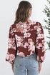 Floral Print Long Sleeve Button Down Shirt