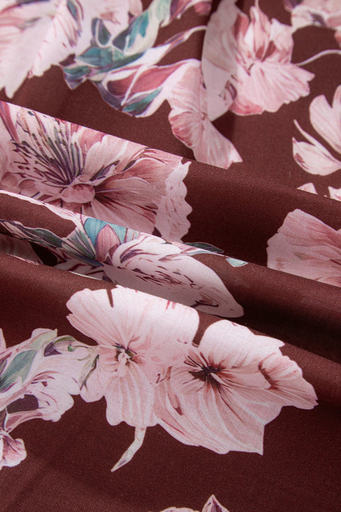 Floral Print Long Sleeve Button Down Shirt
