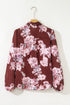 Floral Print Long Sleeve Button Down Shirt