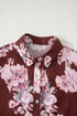 Floral Print Long Sleeve Button Down Shirt
