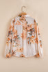 Floral Print Long Sleeve Button Down Shirt