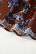 Floral Print Long Sleeve Smocked Cuff Shift Blouse