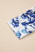 Floral Print Notched Neck Long Sleeve Woven Blouse
