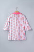 Floral Print Patchwork Collared Ruffled Half Sleeve Shirt