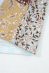 Floral Print Patchwork Mixed Media Long Sleeve Top