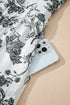 Floral Print Piping Trim Notched Neck Ruffle Sleeve Maxi Dress