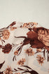 Floral Print Poet Sleeve Button Down Woven Shirt