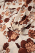 Floral Print Poet Sleeve Button Down Woven Shirt