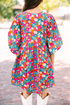 Floral Print Puff Sleeve Babydoll Mini Dress