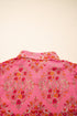 Floral Print Puff Sleeve Button Down Collared Shirt