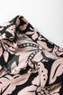 Floral Print Puff Sleeve Collared H Line Maxi Dress