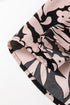 Floral Print Puff Sleeve Collared H Line Maxi Dress