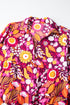 Floral Print Puff Sleeve Collared Tiered Flowy Maxi Dress
