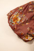 Floral Print Puff Sleeve Square Neck Open Back Mini Dress