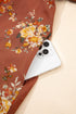 Floral Print Puff Sleeve Square Neck Open Back Mini Dress