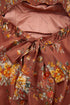 Floral Print Puff Sleeve Square Neck Open Back Mini Dress