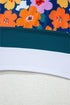 Floral Print Racerback Cutout High Waist 2pcs Bikini