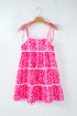 Floral Print Ric Rac Patched Sleeveless Mini Dress